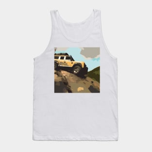 Landrover Defender Classic at the Blue Rag Range Track, Australia Tank Top